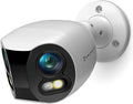 Amcrest Dual-Lens 4K (8MP) Outdoor Security POE Camera, 2 x 4MP Lenses PoE AI Bullet IP Camera, 65ft Night Color, Face Detection, Panoramic 180° FOV, 4K@15fps IP8M-DLB2998EW-AI (White)