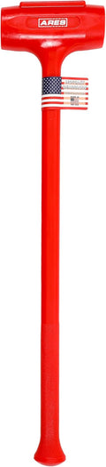 ARES 4131011 – 12-Pound Sledge Deadblow Hammer – Steel Shot-Filled Head Breaks Down Debris, Drives Stakes, Indoor and Outdoor Construction – Polyurethane Design Minimizes Rebound - Made in USA