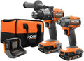 18V BRUSHLESS Cordless 2-Tool Combo KIT with Drill/Driver, Impact Driver, 2 Batteries, 18V C