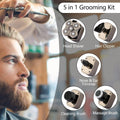 Electric Shavers for Men, 5 in 1 Men's Electric Shaver Beard Hair Trimmer 5D Floating Blade Head Electric Razor Multifunction Bald Head Shaving