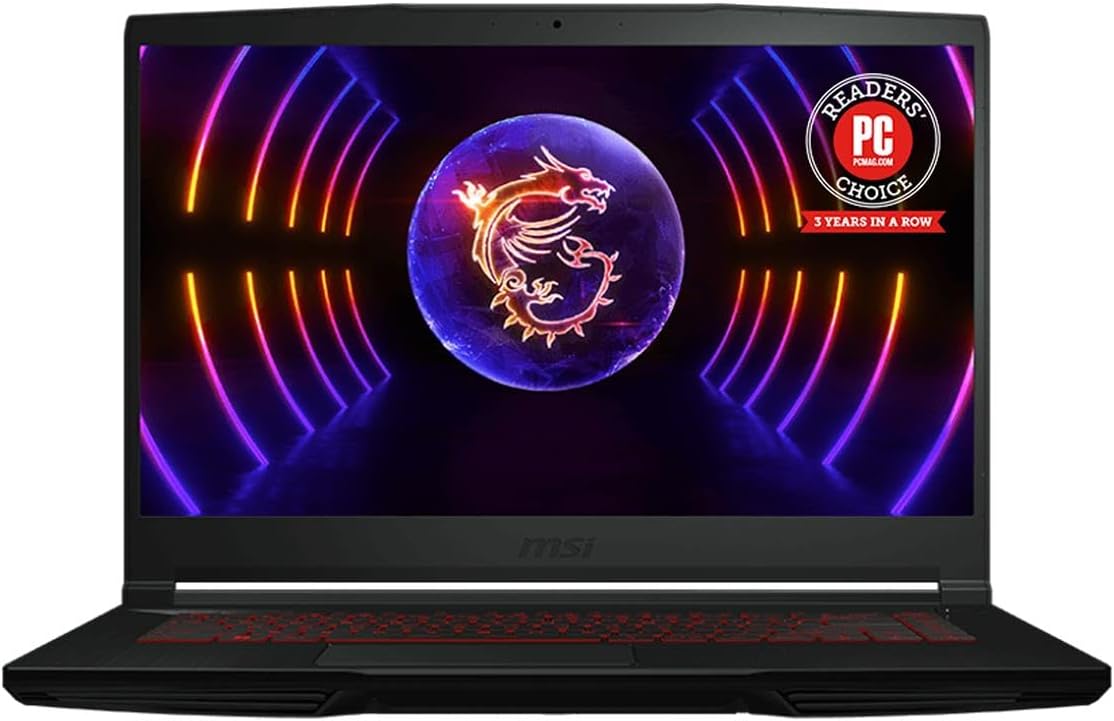 MSI Thin GF63 15.6-in Gaming Laptop Computer, i7-12650H 16GB 512GB RTX 4060