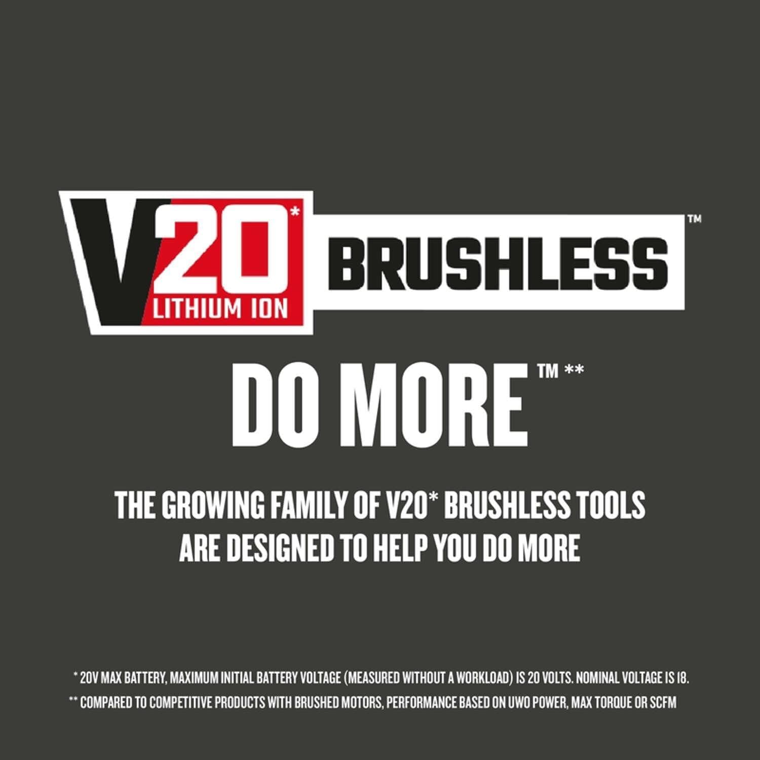 CRAFTSMAN V20* Cordless Brushless Compact 2 Tool Combo Kit (2 Batteries) (CMCK210C2)