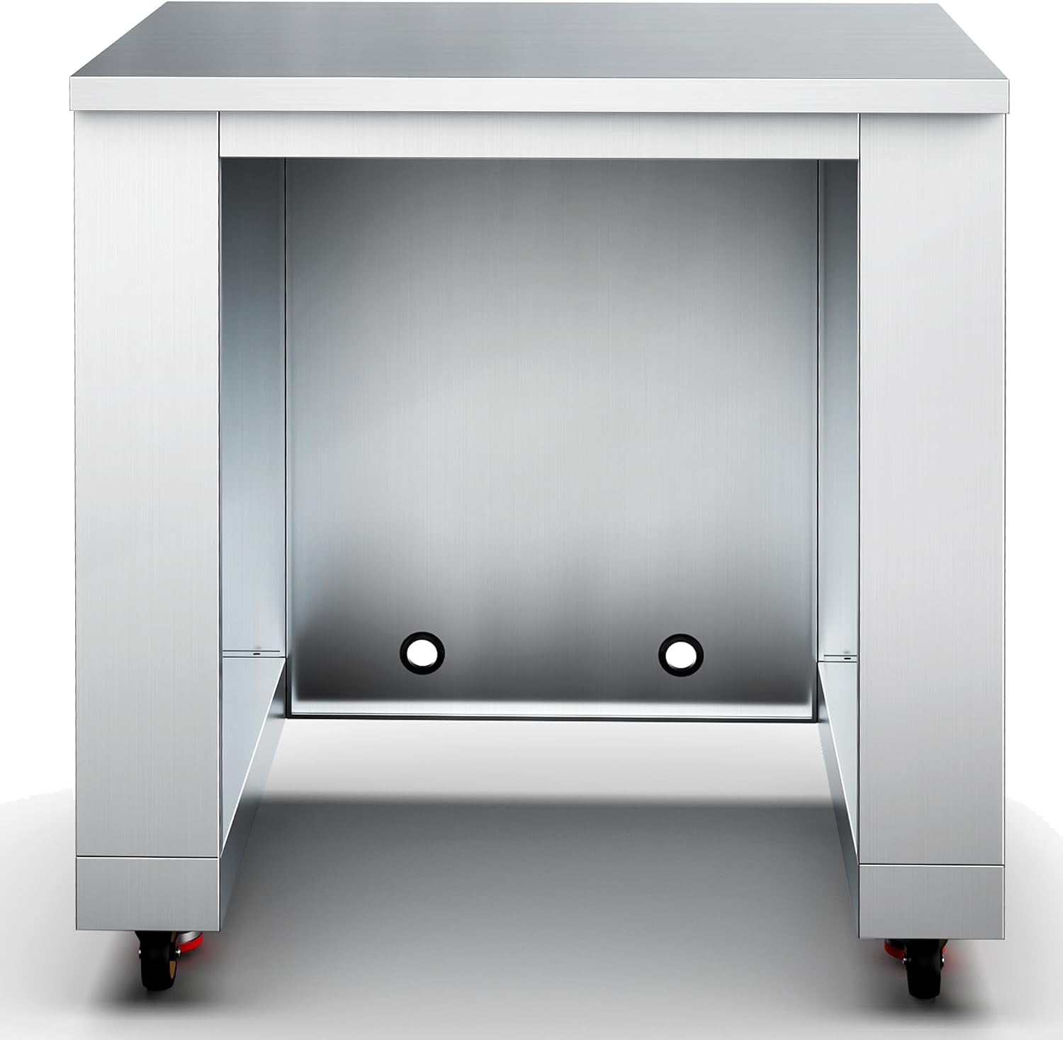 BODEGA Stainless Steel Outdoor Kitchen Cabinet for Beverage Fridge, Under Counter Beverage Refrigerator Cabinet Module is Designed to 24-inch Indoor/Outdoor Under-Counter Refrigerator.