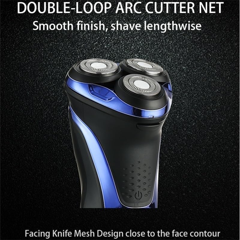 Electric Shavers for Men, Electric Shaver Professional Razor Waterproof Beard Trimmer Rotary 3D Floating Shaving Rechargeable Electric for Men