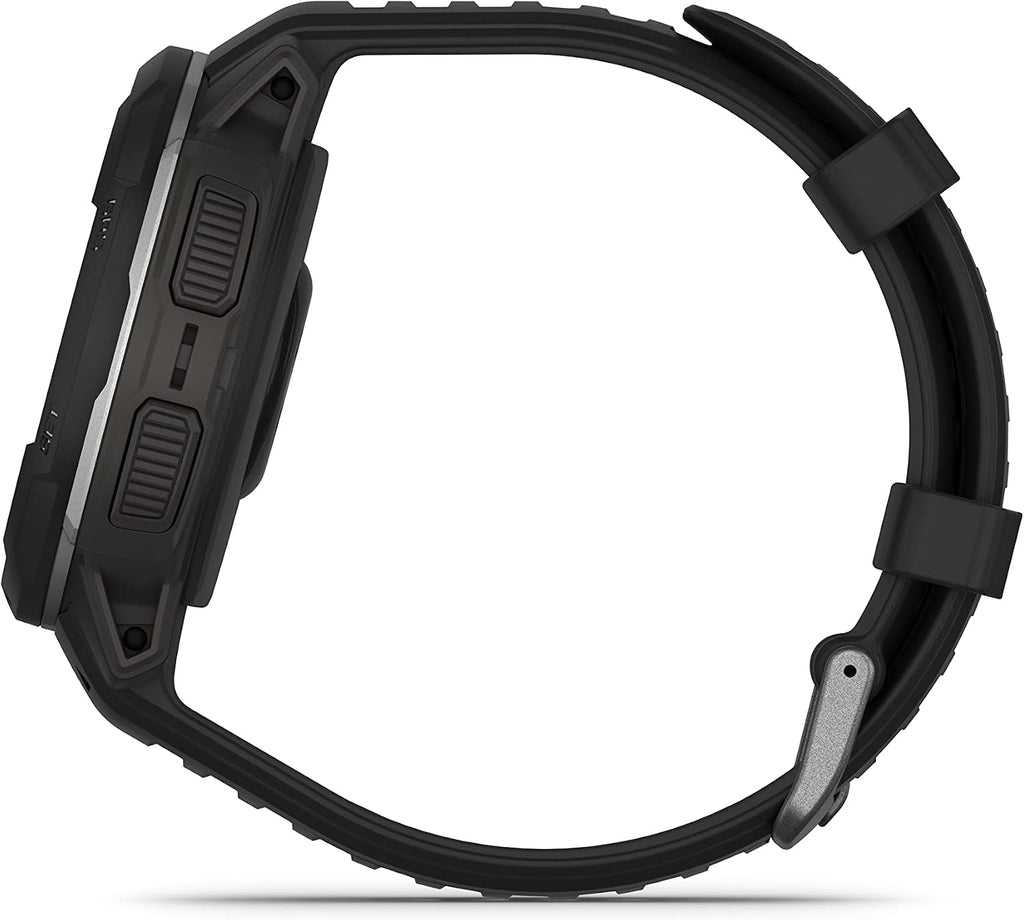 Garmin Instinct Crossover, Rugged Hybrid Multisport GPS Smartwatch, Black | Heart Rate Monitor, Analog Hands and Digital Display, Up to 28 Day Battery Life with Signature Series Charging Bundle