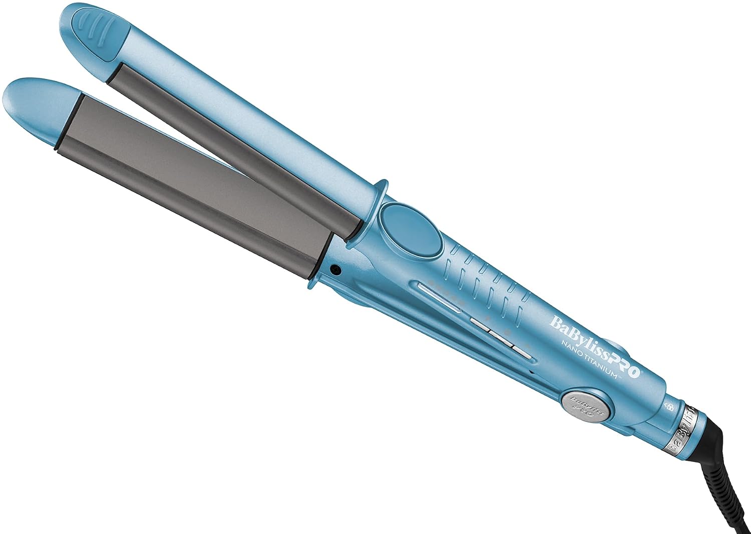 BaBylissPRO Nano Titanium Flat Iron Hair Straightener, 1' Curved Styler for Professional Salon Results and All Hair Types