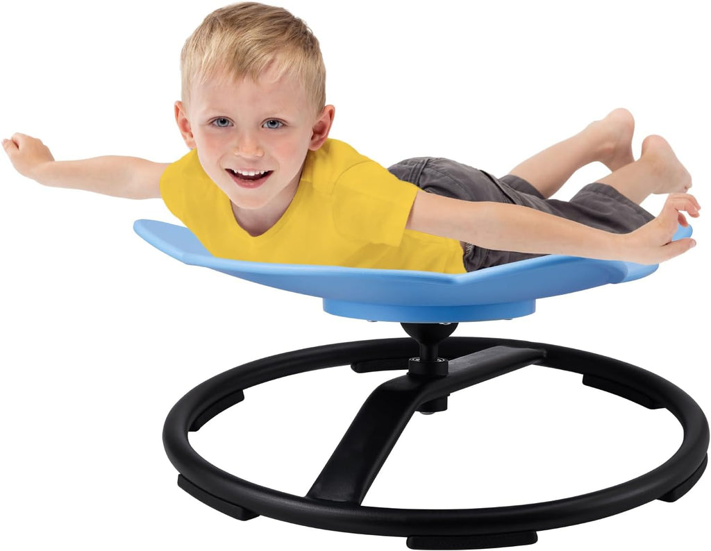 Happybuy Elephant Kids Swivel Chair - 220 LBS Capacity, 360° Spinning, Non-Slip Base, for Balance & Focus, Blue Toddler Chair
