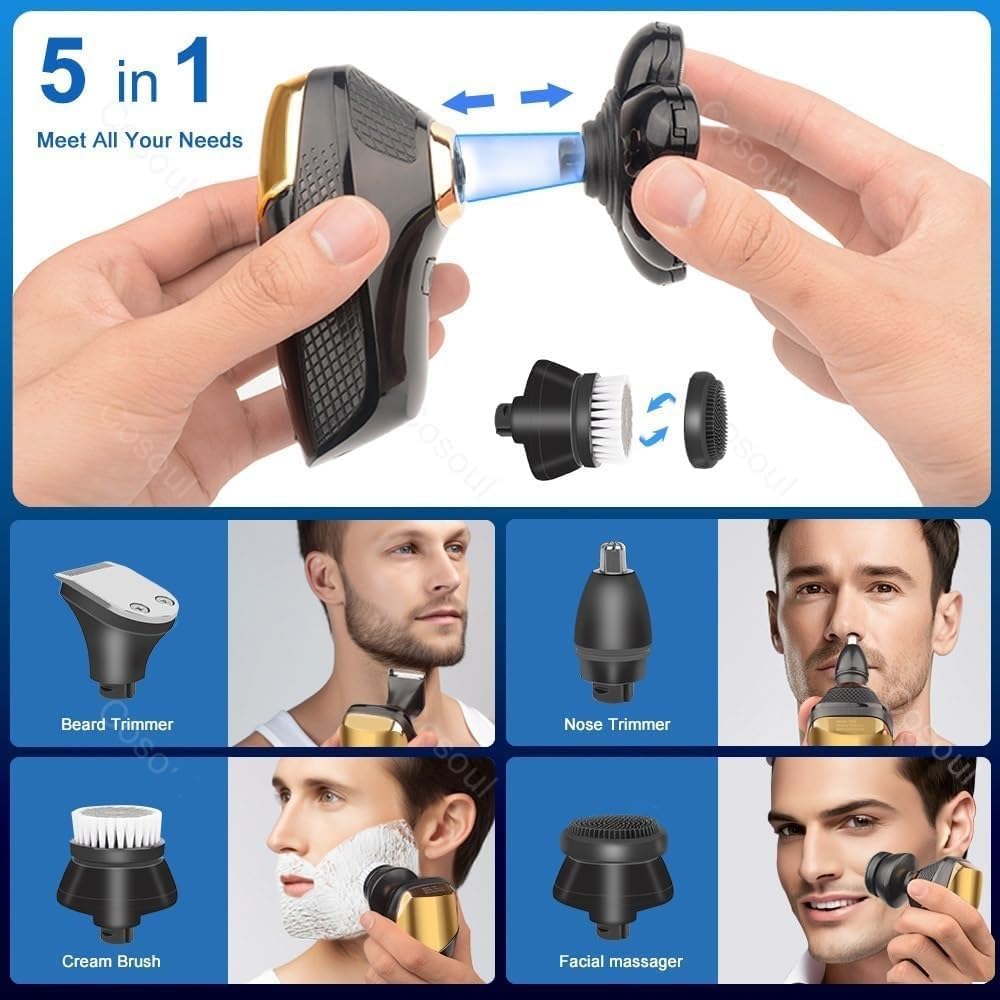 Electric Shavers for Men, Shaver for Men Electric Shaver Powerful Bald Head Shaver Beard Shaving Machine for Men Razor Husband Gift Boyfriend
