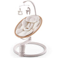 HARPPA Weddell Signature Electric Baby Swings for Infants and Newborns, Eye-Level Baby Swing 5 Speeds and Remote Control 10 Built-in Melodies, 2 Seat Positions & 180° Rotation for Indoor Use,Warm Sand