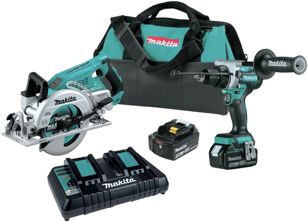 Makita XT289PT 18V LXT® Lithium-Ion Brushless Cordless 2-Pc. Combo Kit (5.0Ah)