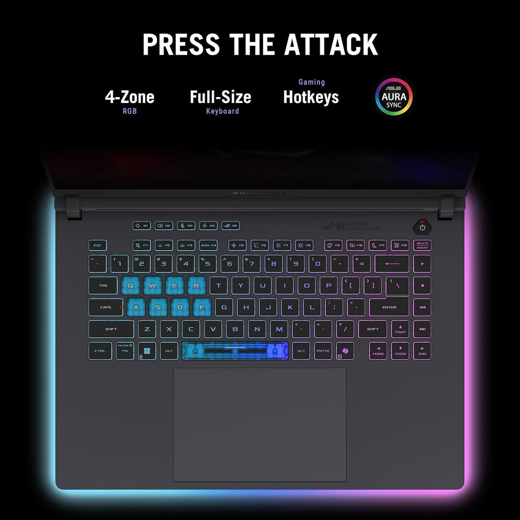 ASUS ROG Strix G16 (2025) Gaming Laptop, 16' FHD+ 165Hz/3ms ROG Nebula Display, Intel Core i7-14650HX, NVIDIA GeForce RTX 5060(>4070), 64 GB DDR5 RAM, 2 TB SSD, Wi-Fi 7, RGB Keyboard, Windows 11 Pro