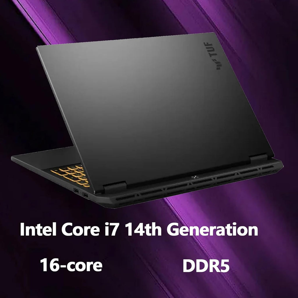 ASUS TUF F16 Gaming Laptop - 16' FHD Display(1900×1200), Intel 16-Core i7-14650HX, NVIDIA GeForce RTX 5060, Win 11 Pro, WiFi 6E, Backlit Keyboard, w/Accessories, 32GB RAM, 1TB SSD