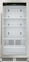 EdgeStar VBM91SS 24 Inch Wide 9.53 Cu. Ft. Commercial Beverage Merchandiser With Temperature Alarm and Reversible Door