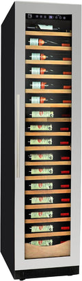 Koolatron Kenmore 112 Bottle Wine Fridge – Freestanding Wine Cooler with Glass Door, 18 inch, Beverage Can Refrigerator, Digital Temperature Control, Ideal for Red, White, Sparkling Wine & Champagne