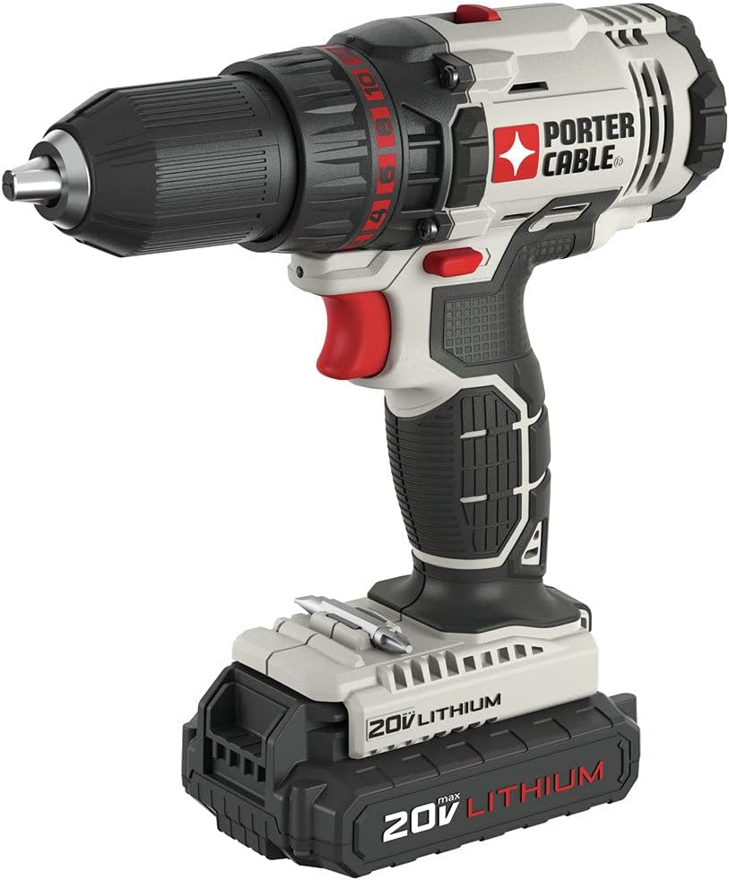 PORTER-CABLE 20V MAX Power Tool Combo Kit, 4-Tool Cordless Power Tool Set with 2 Batteries and Charger (PCCK616L4)