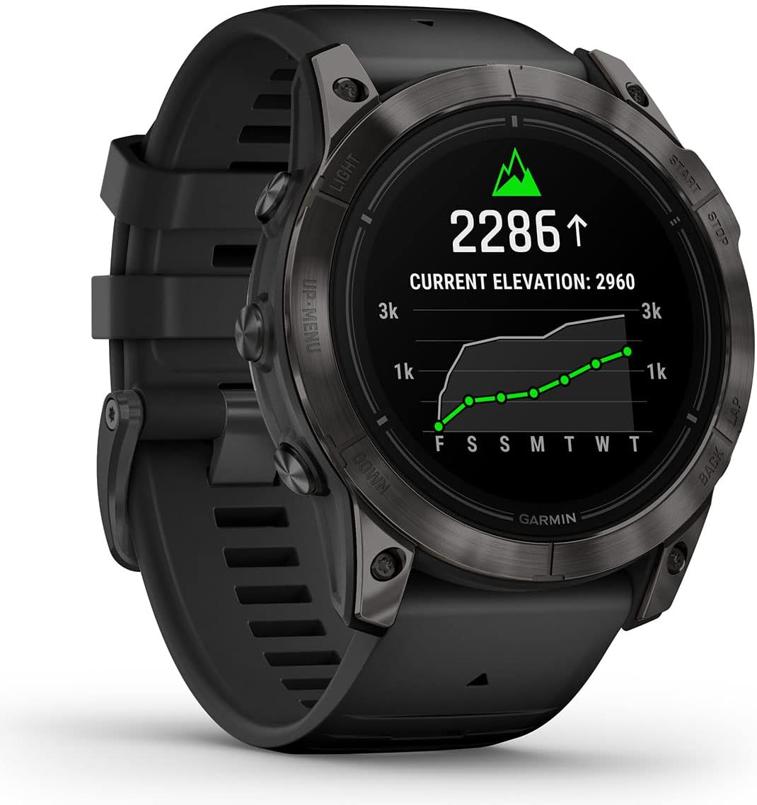 PlayBetter Garmin epix Pro (Gen 2) Sapphire (Carbon Gray DLC/Black, 51mm) GPS Outdoor Watch Gift Box Bundle - AMOLED Display & Built-in Flashlight - includes Screen Protectors, Wall Adapter & Case