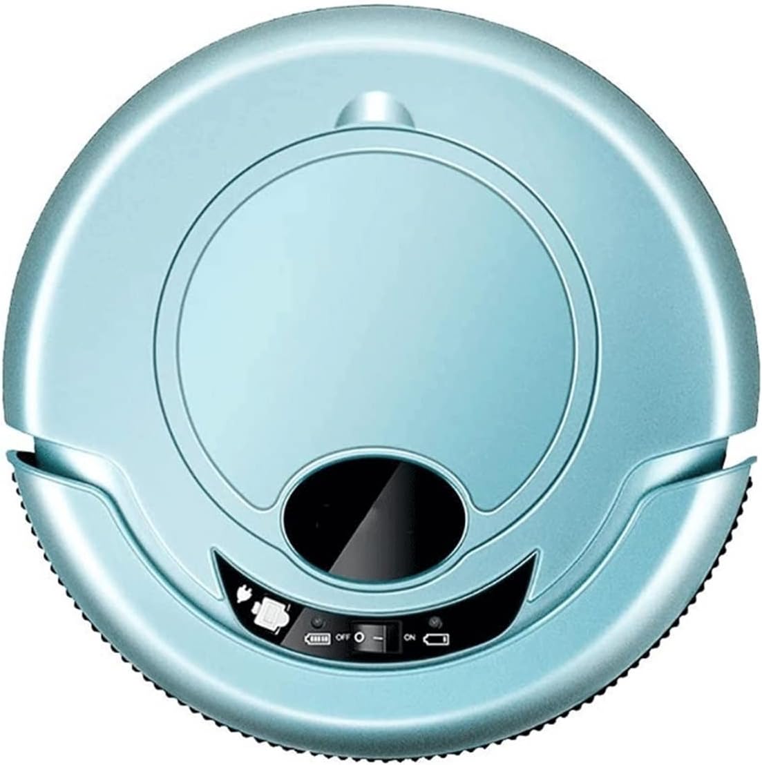 Robot Vacuum Cleaner (Slim), Connected Robotic Vacuum Cleaner, Super Quiet, Self-Charging Auto Boost Sweeper for Pet Hair, Carpets, Tiles, Hard Floors (Color : Blue)