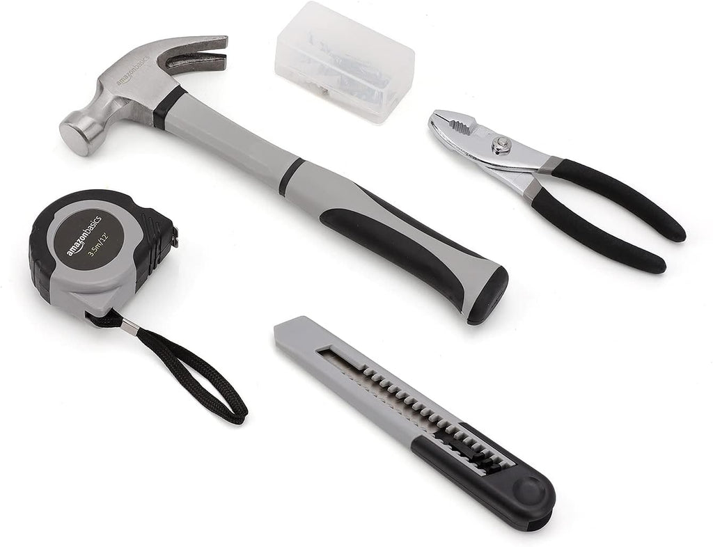 AmazonBasics 131-Piece General Household Hand Tool Set (Pack of 3)