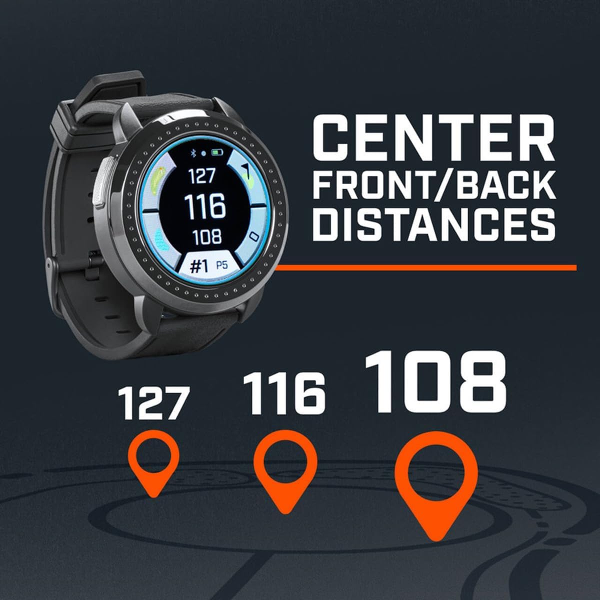 Bushnell Golf iON Elite GPS Smartwatch (White) | 38,000 Courses, Slope Compensation, Hazard Info, Color Touchscreen, Distance Calculator, Magnet Mount, Scorekeeping | Signature Series Power Bundle