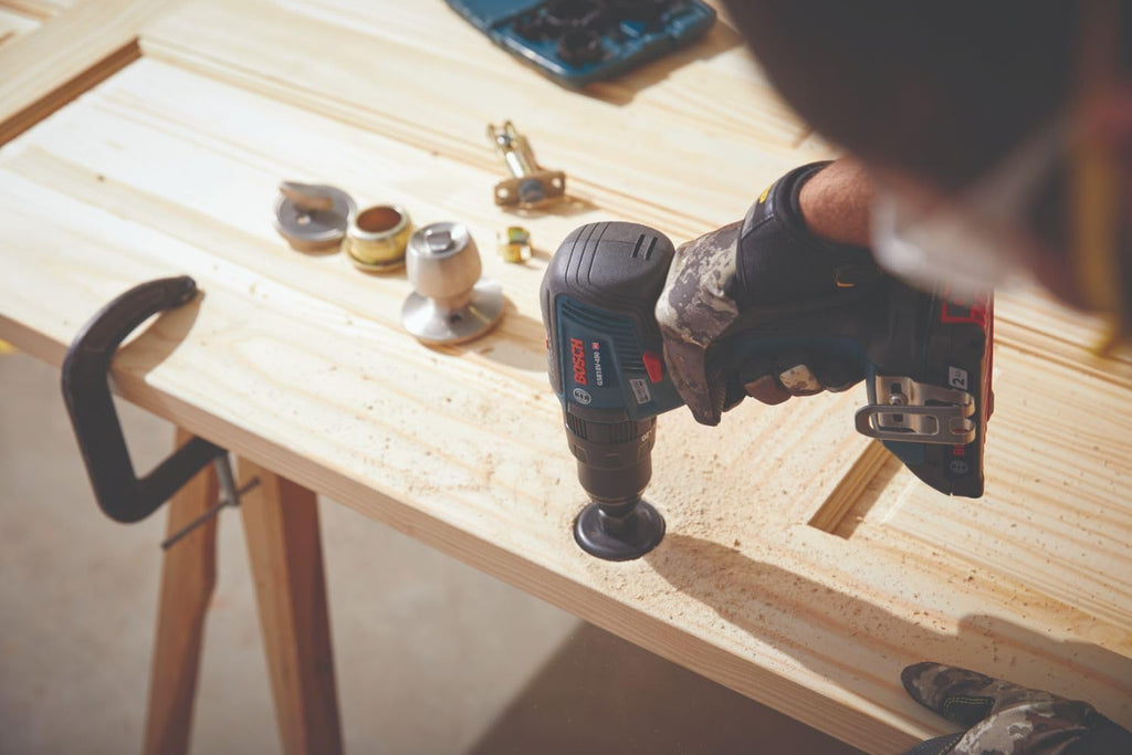 Bosch GXL18V-240B22 18V 2-Tool Combo Kit with 1/2 In. Hammer Drill/Driver, Two-In-One 1/4 In. and 1/2 In. Bit/Socket Impact Driver/Wrench and (2) 2 Ah Standard Power Batteries