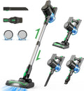 Vexilar V9 Cordless Vacuum Cleaner with Brushless Motor, 30Kpa Powerful Suction, 45 Mins Runtime, Detachable Battery, 6 in 1 Lightweight Stick Vacuum for Home Pet Hair Hard Floor Carpet Cleaning