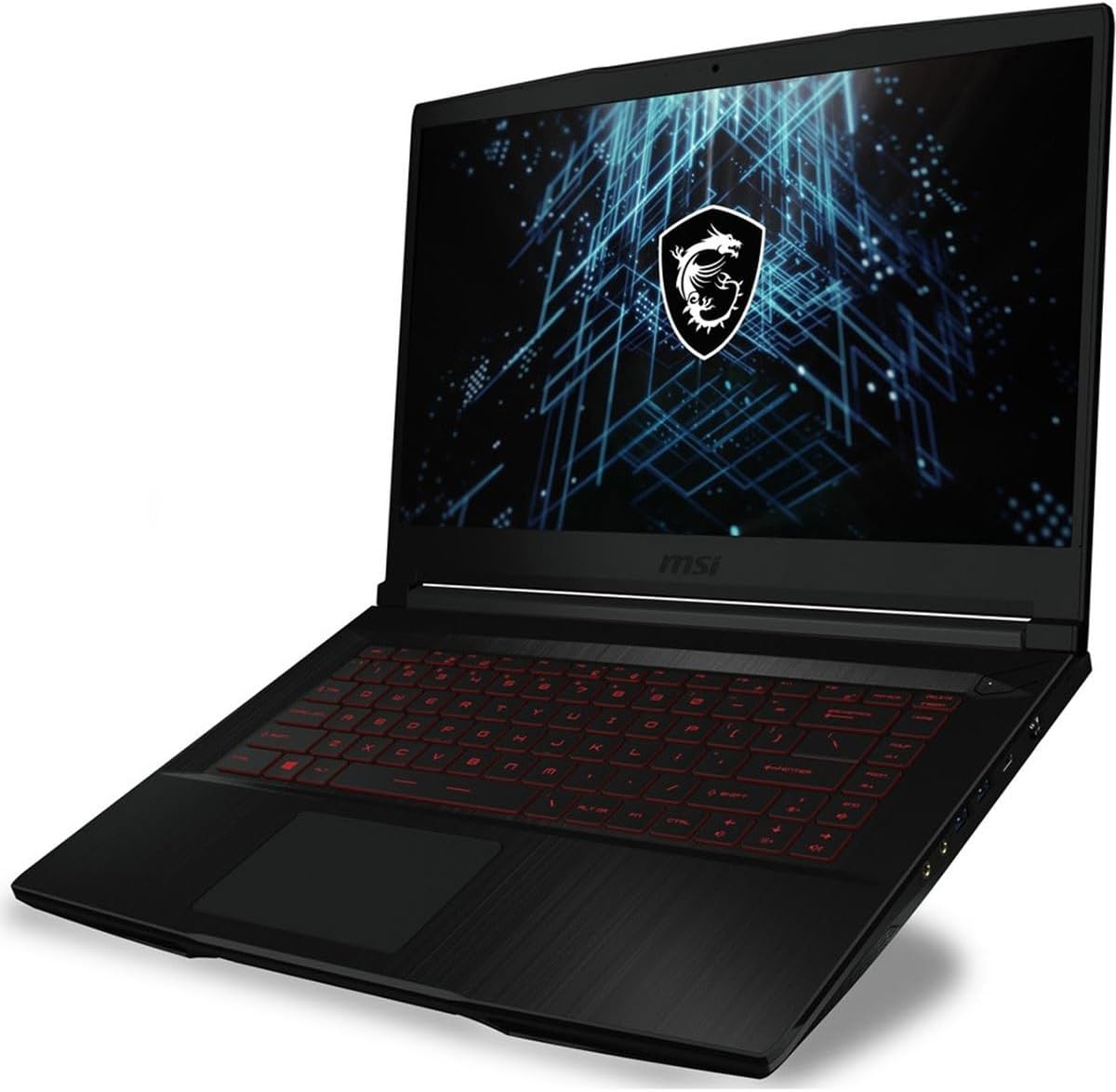 MSI Thin GF63 12UCX-2043US 15.6' Full HD 144Hz Gaming Laptop, Intel Core i5-12450H 2.0GHz, 8GB RAM, 512GB SSD, NVIDIA GeForce RTX 2050 4GB, Windows 11 Pro, Black