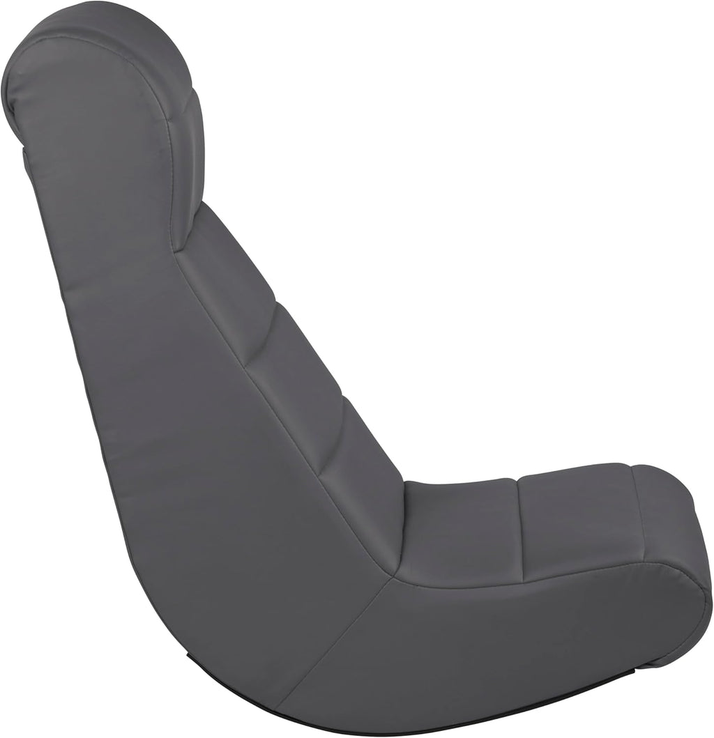 FDP Horizontal Floor Rocker, Lightweight Video Rocker for Kids and Teens, Ergonomic Chair for Reading, Gaming, Watching TV - Dark Gray, 10489-DG