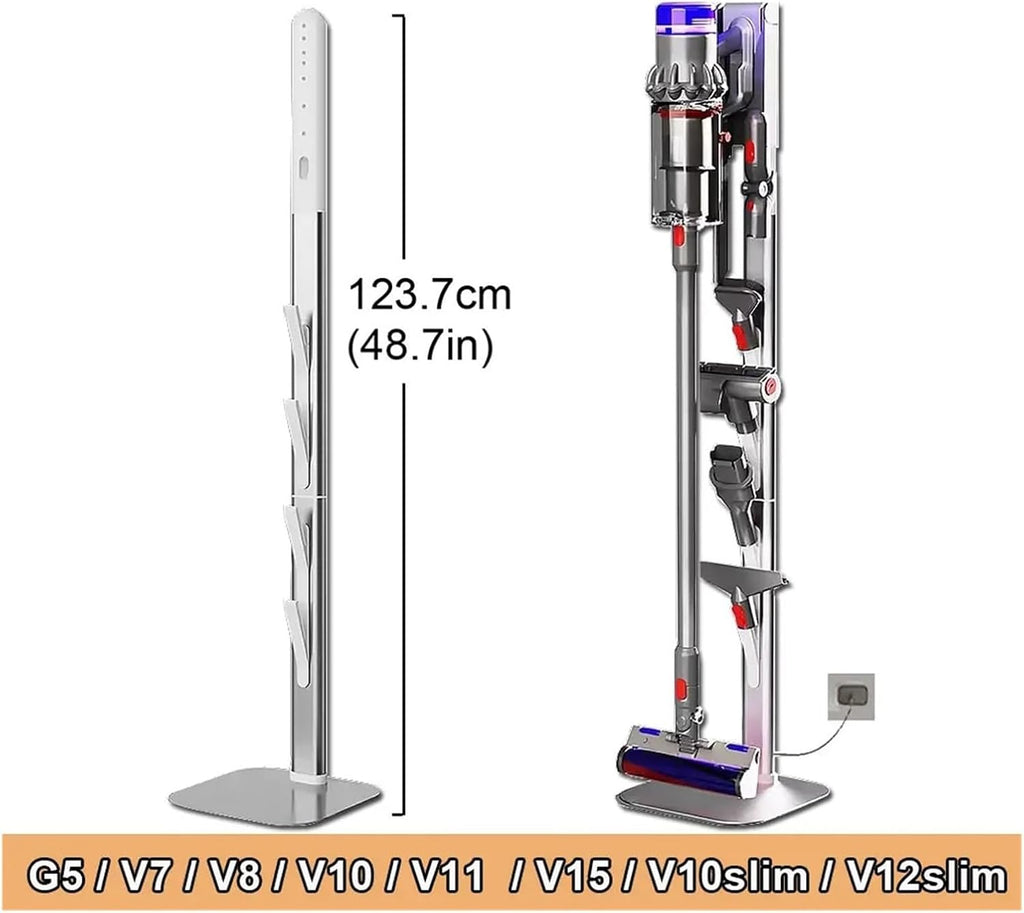 Vacuum Cleaner Stand Aluminum Storage Bracket ，Compatible For Dyson ，V10 V11 V15 V12slim G5 Accessories Holder No Punching Support Rack