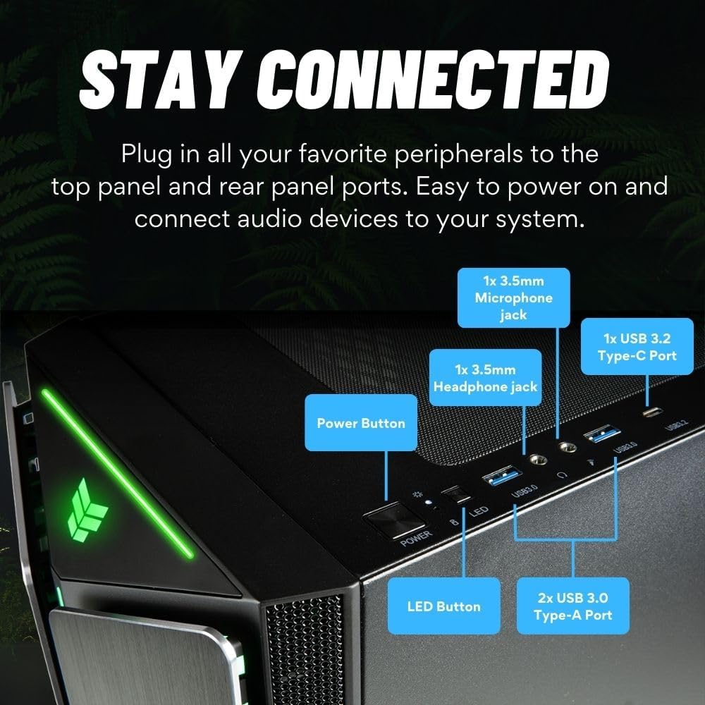 Mantis V2 - RTX 5070, 24-Core Ultra 9 285K, 32GB DDR5 RAM, 1TB Gen4 SSD, Liquid Cooled Gaming Desktop PC w/Windows 11 Pro, 3-Year Warranty, RGB Gamer Keyboard+Mouse, Internal Wi-Fi 6E, 3X DP & HDMI