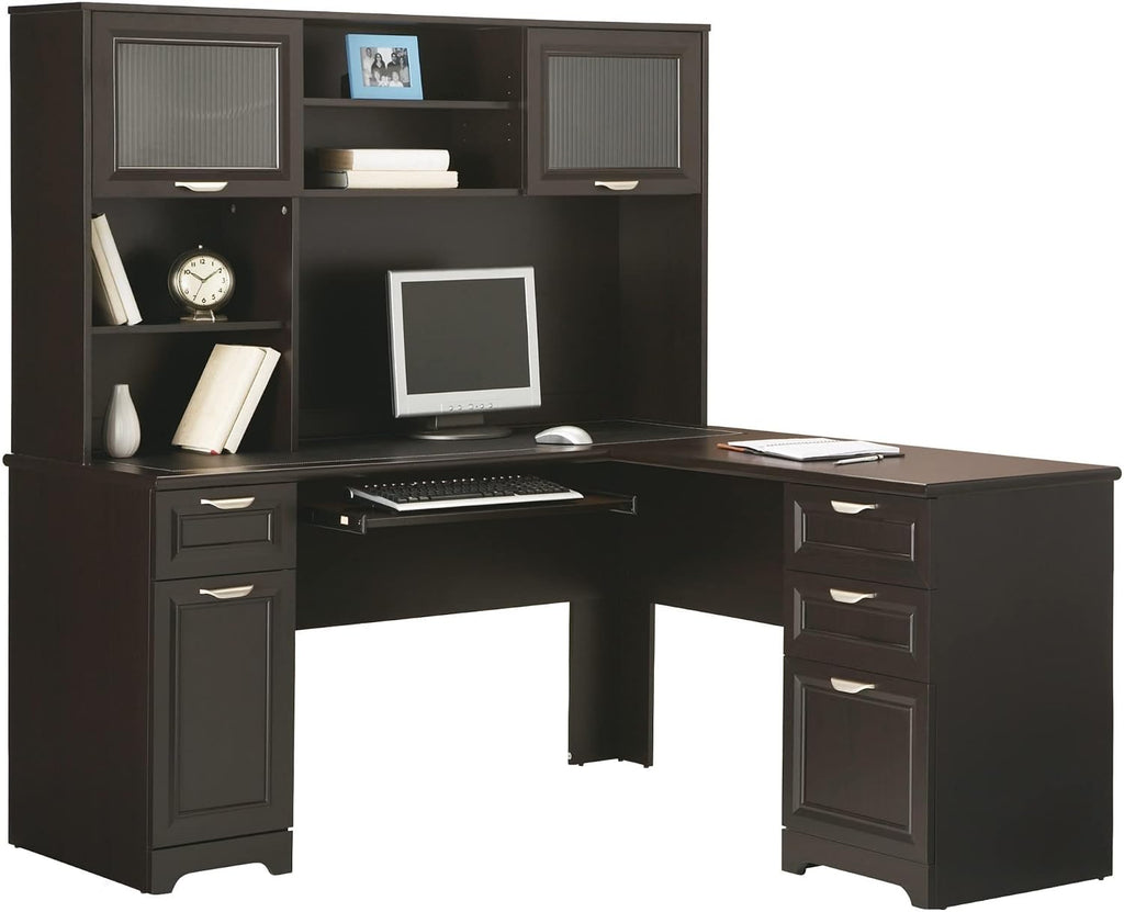 Realspace® Magellan 59'W L-Shape Corner Computer Desk, Espresso