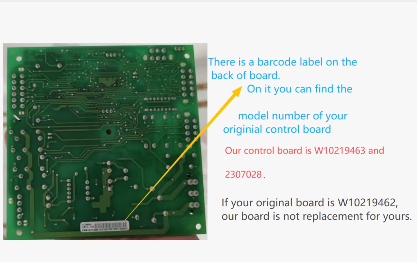 Brand NEW Upgraded W10219463 Control Board Replacement Compatible with Whirlpool Kitchenaid Refrigerators, Directly Replaces for WPW10219463,2303934 2307028 (Not Replace W10219462 or W10121049) !
