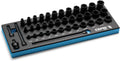 Capri Tools 3/8 in. Drive Master Shallow, Semi-Deep and Deep Impact Socket Set with Extensions and Universal Joint, SAE, 5/16 to 1 in., 40-Piece with Mechanic's Tray
