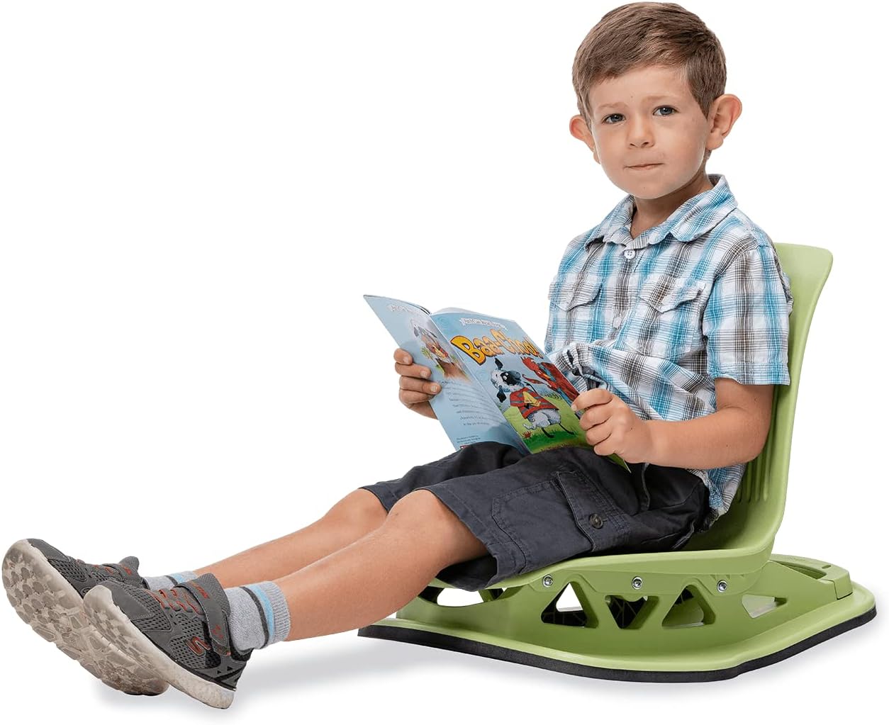 Virco ANFLROCK18 Analogy Floor Rocker Chair 18' Shell for Students 5th Grade - Adult, Comfortable Rocking Seating Option for Schools and Classrooms - Navy (5 Chairs)