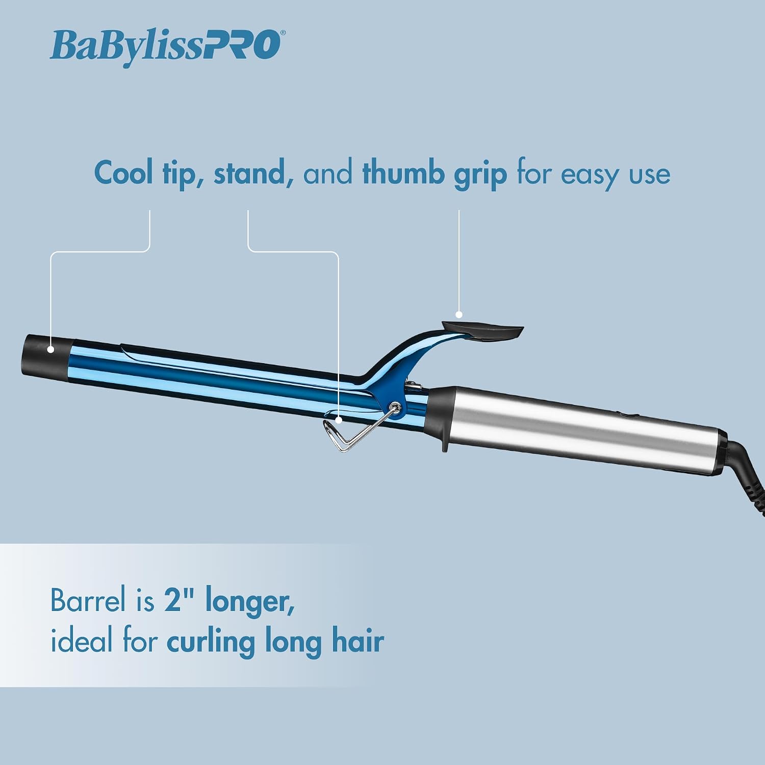 BaBylissPRO Nano Titanium Flat Iron Hair Straightener, 1' Curved Styler for Professional Salon Results and All Hair Types