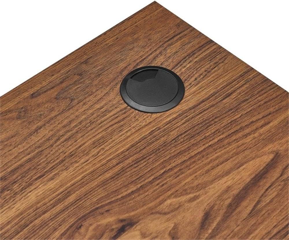 Modway Transmit 47' Wall Mount Corner Wood Office Desk in Walnut/White