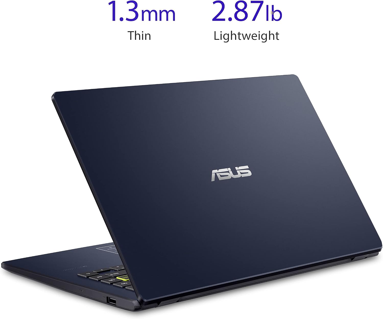ASUS L410 MA-DB04 Ultra Thin Laptop, 14' FHD Display, Intel Celeron N4020 Processor, 4GB RAM, 128GB Storage, NumberPad, Windows 10 Home in S Mode, Star Black