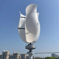 2000W/3000W Vertical Axis Wind Turbine Generator, Magnetic Levitation, Waterproof, Wind Resistant, White, 24V