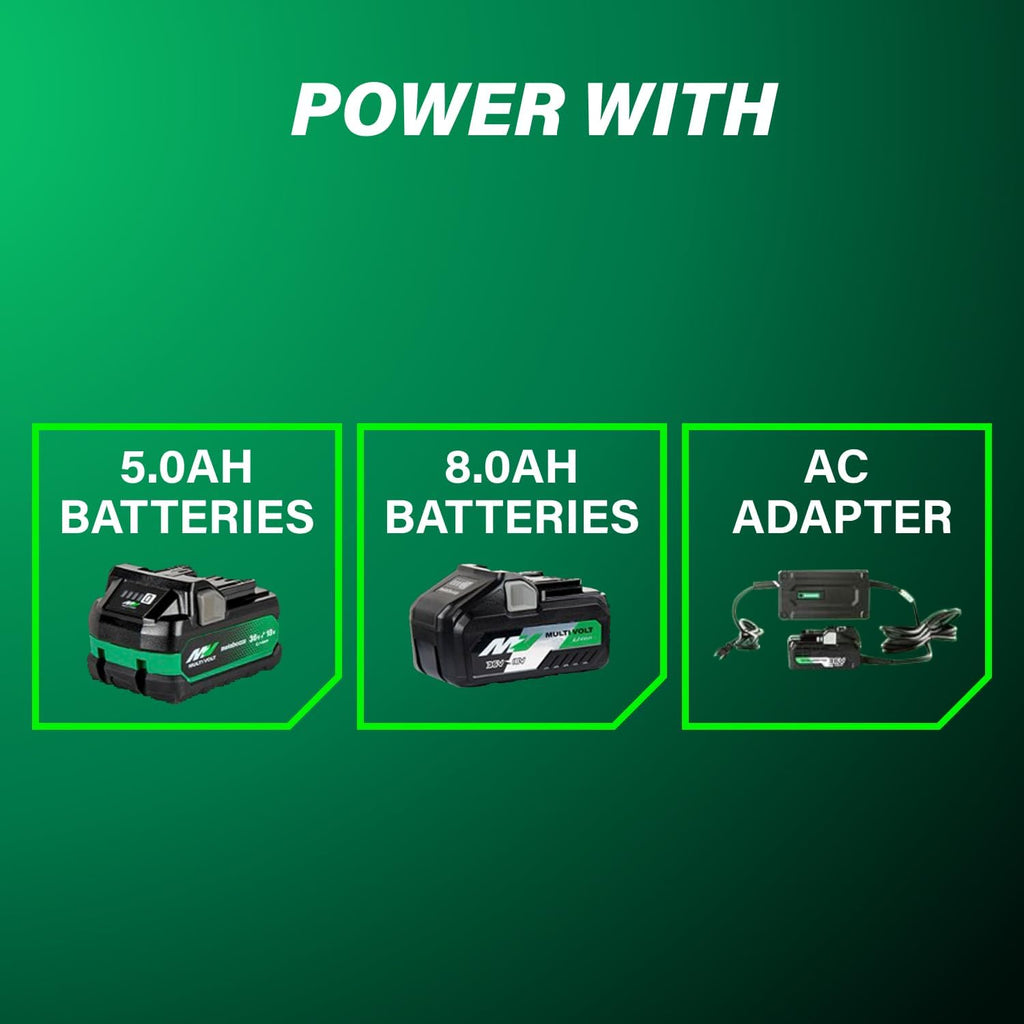 Metabo HPT 36V MultiVolt™ Cordless Brushless 1/2' Hammer Drill Kit, Power Drill Kit with Lithium-Ion Metabo Batteries , Case and Charger, Compact Lightweight Power Tool, DV36DC
