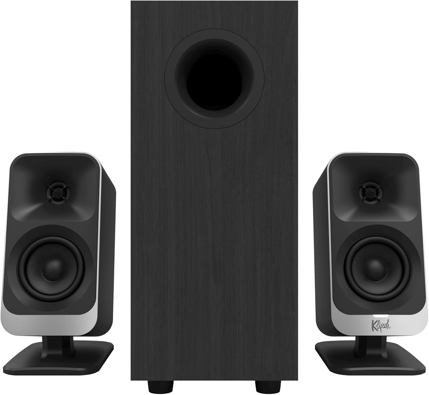 Klipsch ProMedia Lumina 2.1 Computer Gaming System with Subwoofer and RGB Lighting Effects Built-in