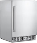 Garvee Beverage Fridge 24 Inch, Stainless Steel Under Counter Beverage Refrigerator 180 Capacity Freestanding Beer Drink Soda Cooler Fridges for Indoor Kitchen, Apart, Office, Home, Supermarket