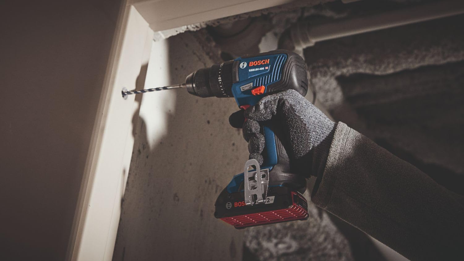 Bosch GXL18V-240B22 18V 2-Tool Combo Kit with 1/2 In. Hammer Drill/Driver, Two-In-One 1/4 In. and 1/2 In. Bit/Socket Impact Driver/Wrench and (2) 2 Ah Standard Power Batteries