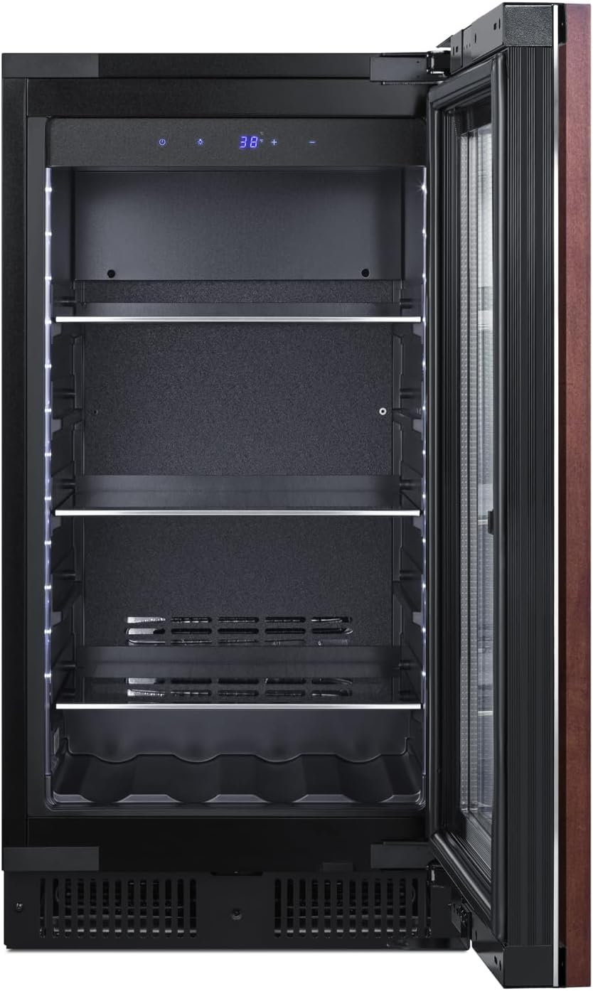Summit CL181WBVPNR 18 Inch Wide Commercial Beverage Refrigerator Panel Ready, Built-in or Freestanding Use (RHD, Panel Not Included)