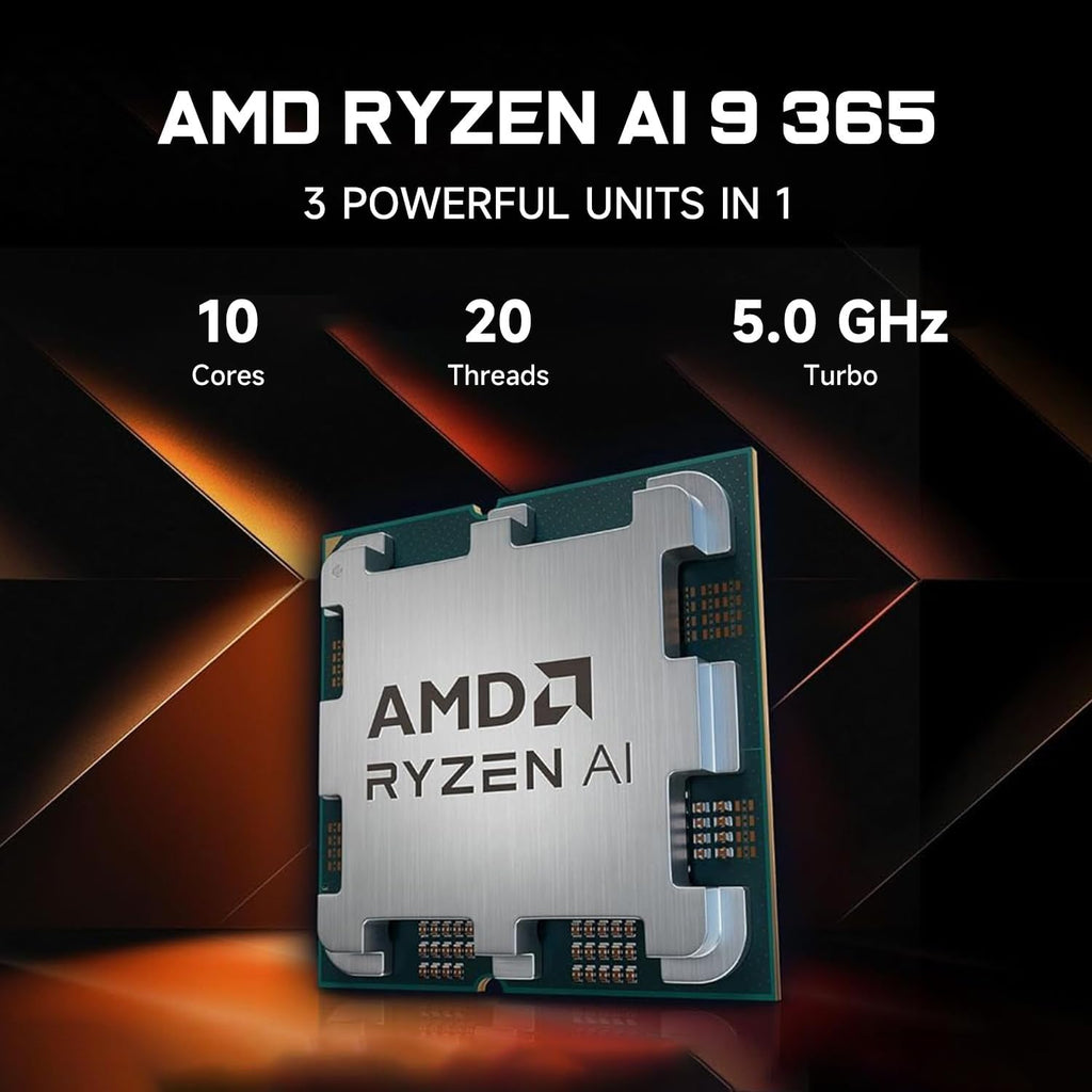 HP OMEN 17.3 RTX 5070 AI Gaming Laptop, 17.3' FHD 144Hz, AMD Ryzen AI 9 365, NVIDIA RTX 5070, 32GB DDR5 RAM, 1TB SSD, RGB Backlit KB, Low Blue Light, Bundle with Thunderobot 7 in-1 USB-C Hub