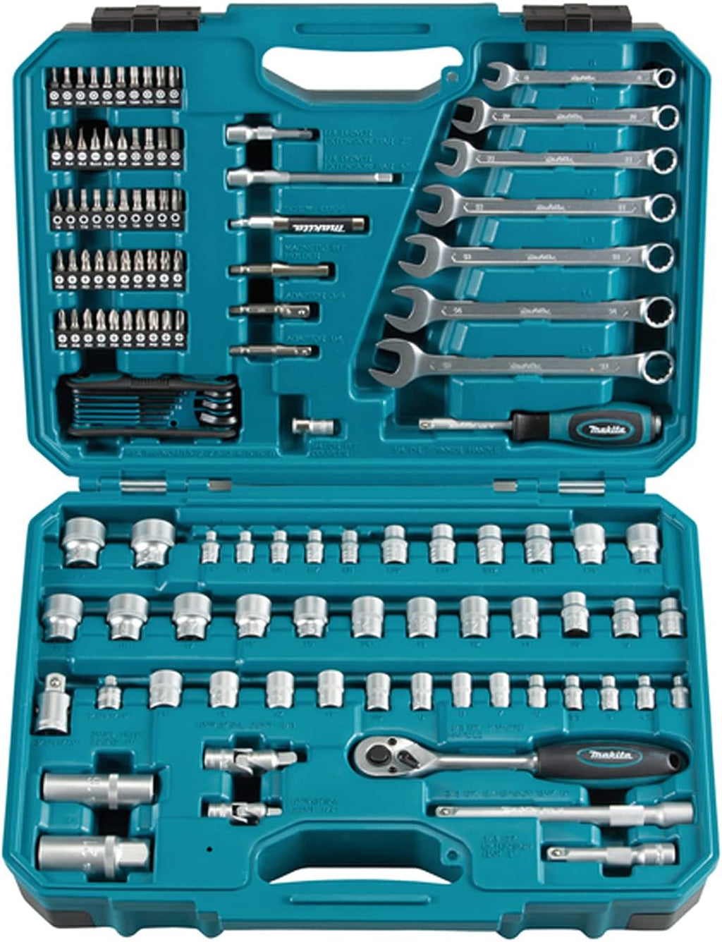 Makita E-06616 120 Piece Maintenance Set Blue/Black
