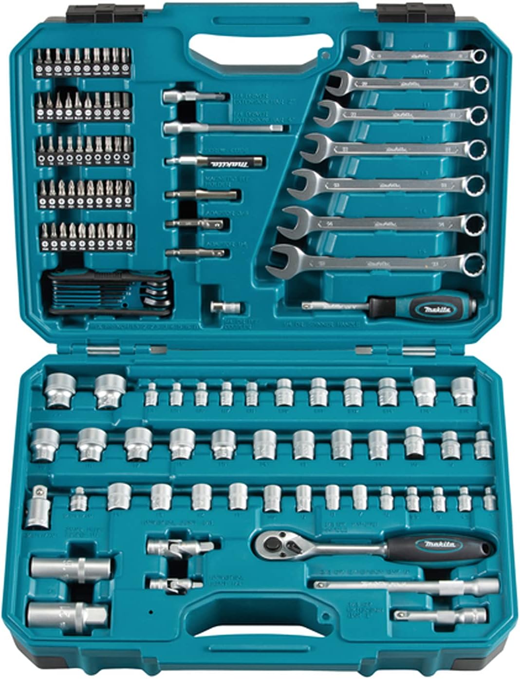 Makita E-06616 120 Piece Maintenance Set Blue/Black
