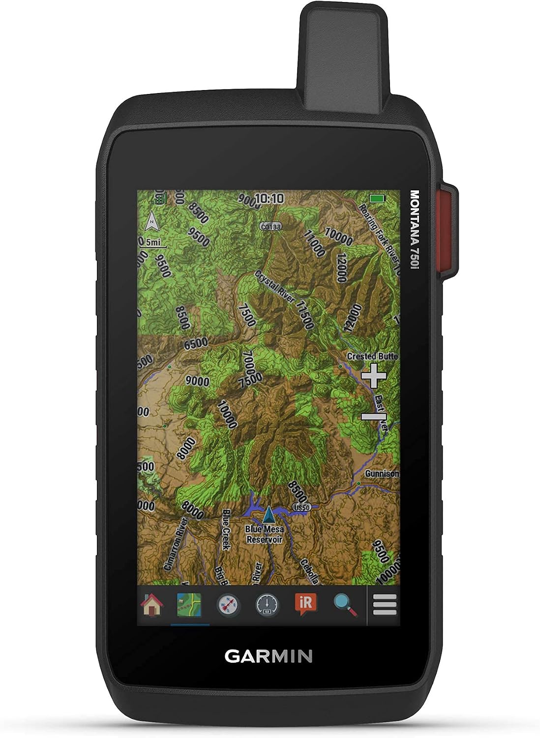 Garmin Montana 750i, Rugged Handheld GPS with Built-in inReach Satellite Technology and 8-megapixel Camera, Glove-Friendly 5'' Color Touchsreen (010-02347-00)