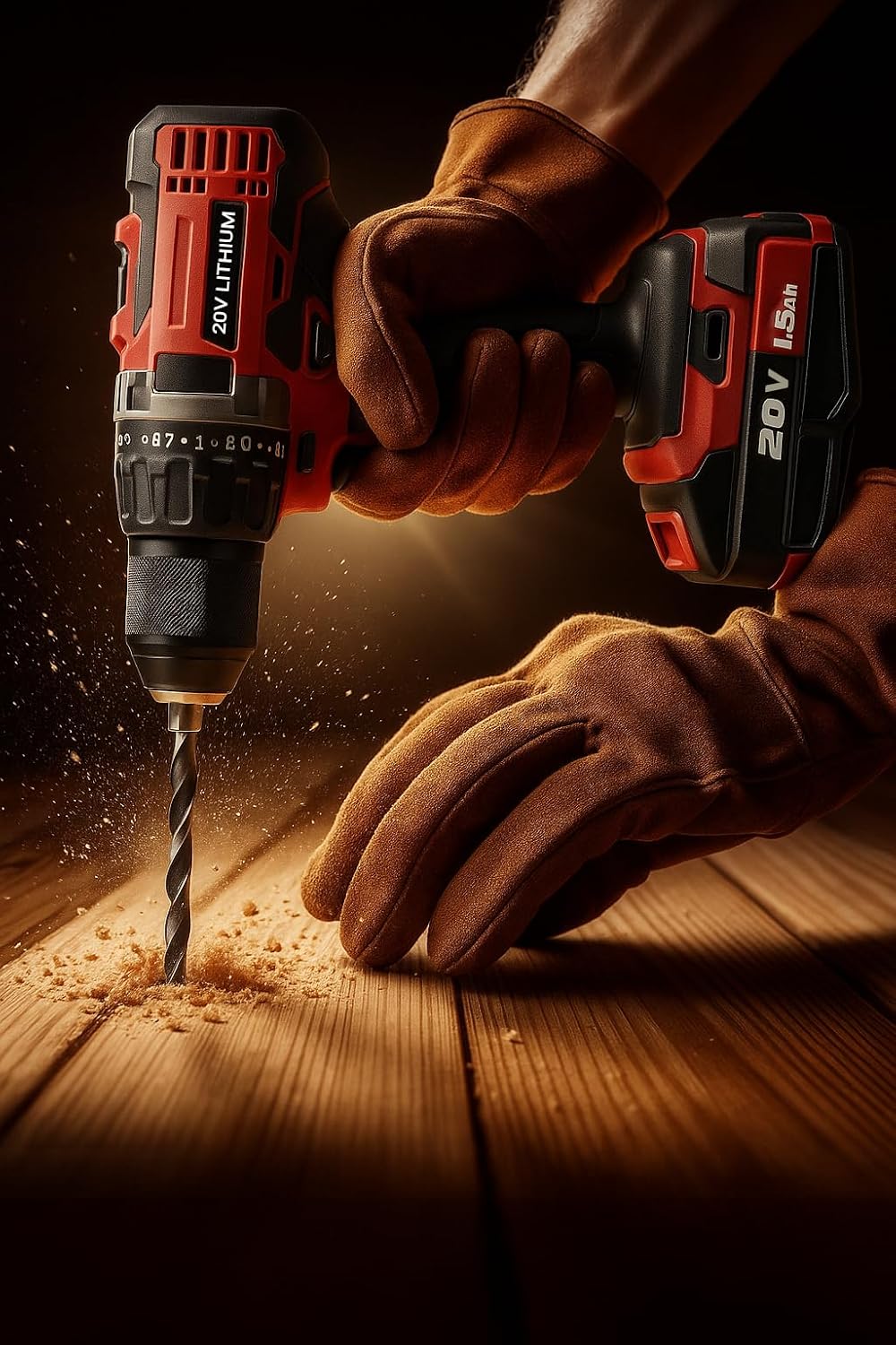 20V, 2-Tool Cordless Drill and Impact Driver Kit Compatible with BAUER Batteries, with (2) 1.5 Ah Batteries and Charger Included