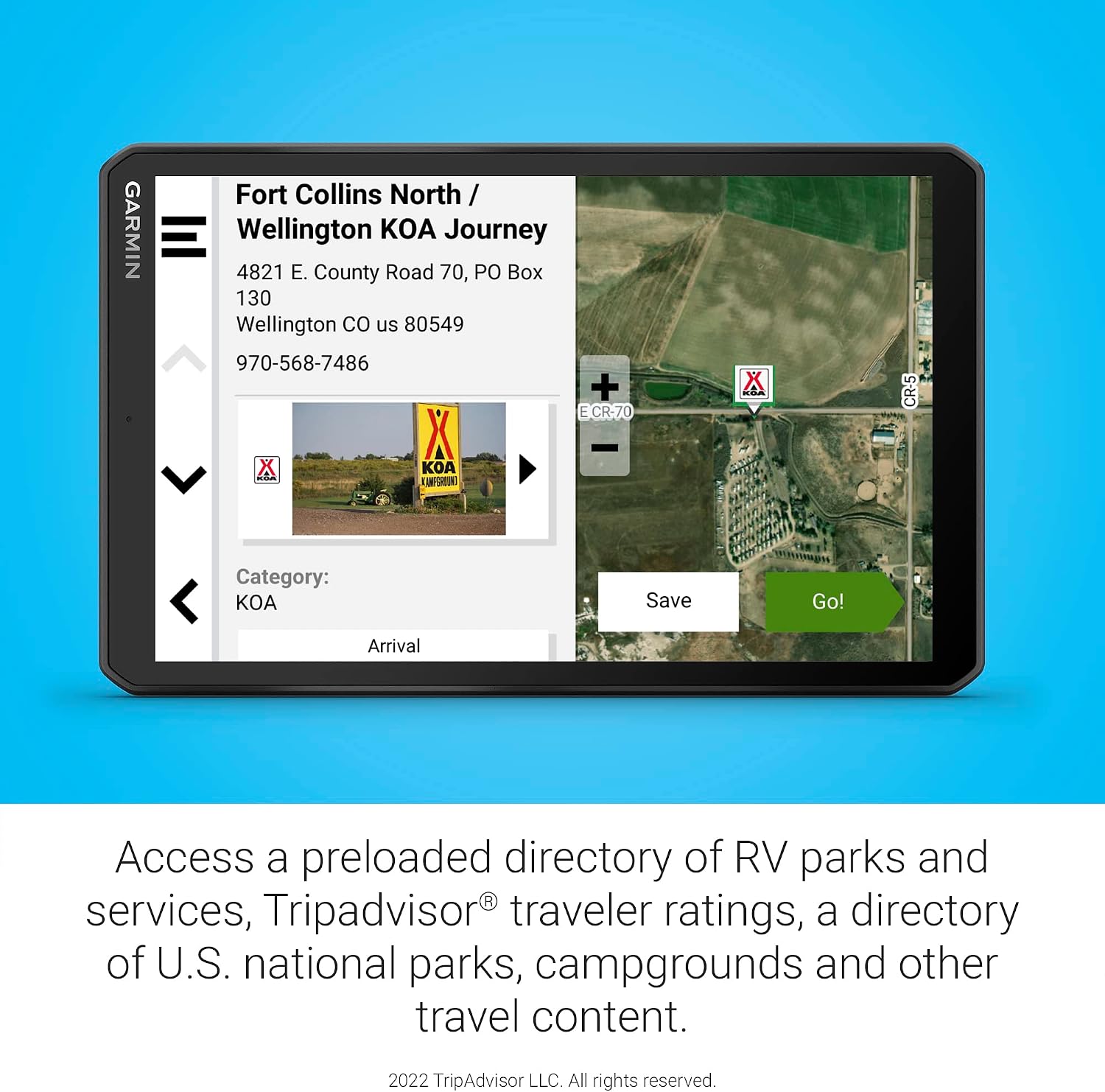 Garmin RV 895, Large, Easy-to-Read 8' GPS RV Navigator, Custom Routing, High-Resolution Birdseye Satellite Imagery, Directory of Parks and Services, Landscape or Portrait View Display