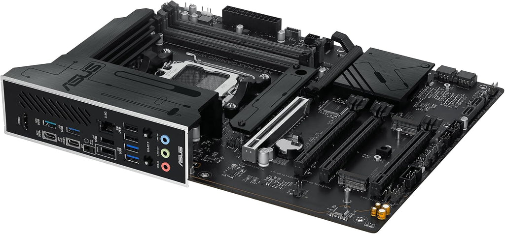 ASUS X870 MAX Gaming WIFI7 AMD AM5 ATX Motherboard, 12+2+1 80A DrMOS, DDR5, PCIe 5.0 x16 Q-Release, 3X M.2, Wi-Fi 7 Q-Antenna, 2.5Gb LAN, USB4® Type-C®, USB-C® 20Gbps, BIOS Flashback™, Aura Sync