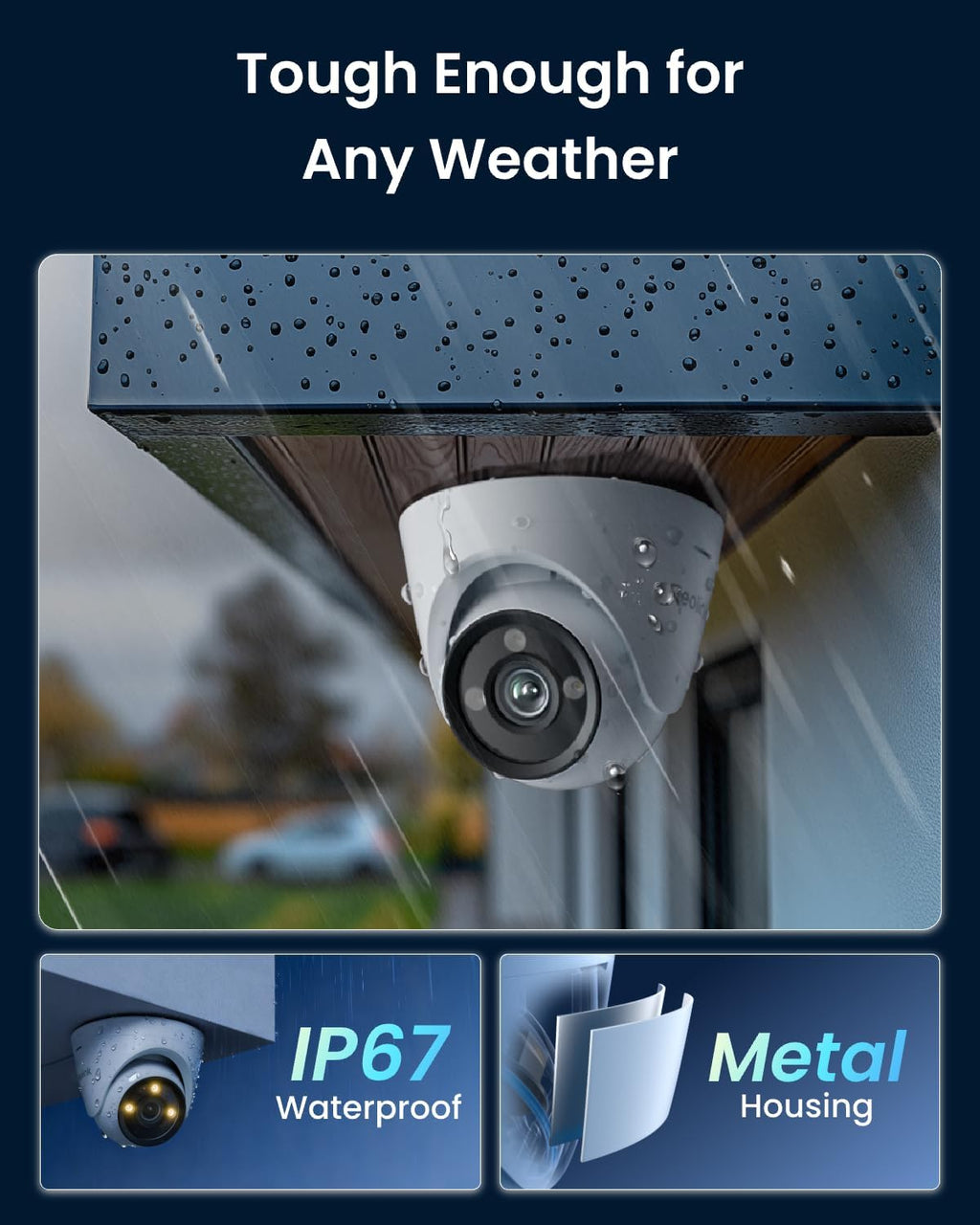 REOLINK CX820 ColorX PoE Security Camera, 4K UHD, True Color Night Vision, F1.0 Super Aperture, 1/1.8'' Image Sensor, HDR Technology, Person/Vehicle/Animal Detection, Spotlight & Siren Alarm